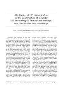 The impact of 19th century ideas on the construction of ‘urnfield’ as a chronological and cultural concept: