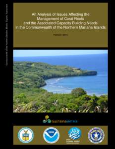 Commonwealth of the Northern Mariana Islands Capacity Assessment  Commonwealth of the Northern Mariana Islands Capacity Assessment An Analysis of Issues Affecting the Management of Coral Reefs