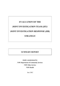 Exec Summary JIT Evaluation