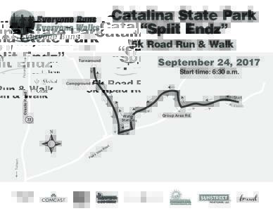 Catalina State Park “Split Endz” 5k Road Run & Walk September 24, 2017  Florence