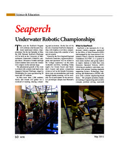 Science & Education  Seaperch Underwater Robotic Championships
