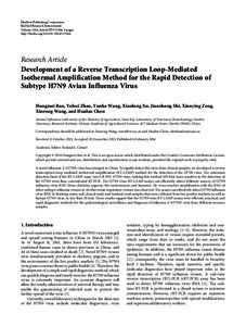Development of a Reverse Transcription Loop-Mediated Isothermal Amplification Method for the Rapid Detection of Subtype H7N9 Avian Influenza Virus