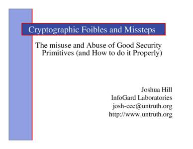 Microsoft PowerPoint - abuse of cryptography.ppt