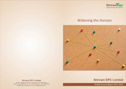 Widening the Horizon  Shriram EPC Limited Shriram EPC Limited
