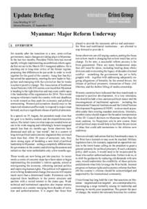 Microsoft Word - B127 Myanmar - Major Reform Underway .doc