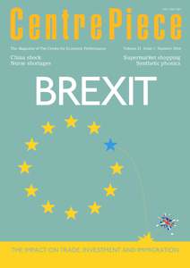 ISSNCentre Piece BREXIT The Magazine of The Centre for Economic Performance
