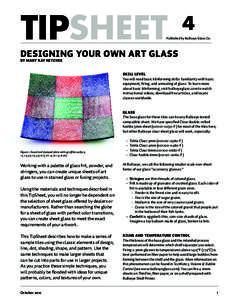 TipSheet  4 Published by Bullseye Glass Co.