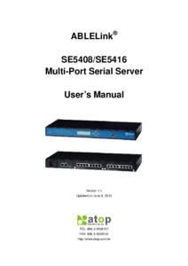 Microsoft Word - Atop Ethernet-Serial Server SE5408 & SE5416_User's Manual__V1.1_.doc