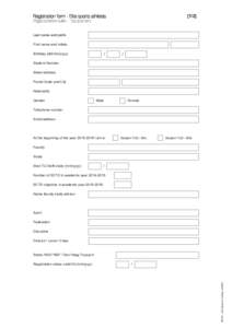 [1/2]  Registration form - Elite sports athletes Registratieformulier - Topsporters  Last name and prefix
