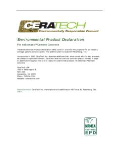       Environmental Product Declaration