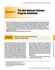 Part II The Basics of Japan’s Defense Policy and Build-up of Defense Capability  Reference