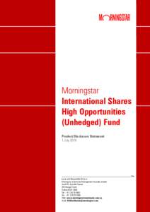 Morningstar International Shares High Opportunities (Unhedged)