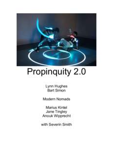 Propinquity 2.0 Lynn Hughes Bart Simon Modern Nomads Marius Kintel Jane Tingley