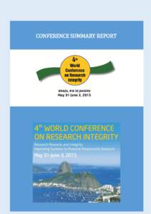 CONFERENCE SUMMARY REPORT  CONFERENCE SUMMARY REPORT TABLE OF CONTENTS 1. Introduction – p. 2