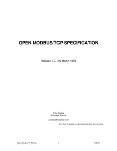 Open Modbus/TCP Specification