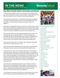 Key Club Carnival Unites Community and School