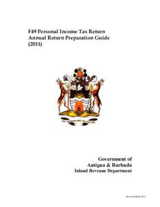 F49 Personal Income Tax Return Annual Return Preparation GuideGovernment of Antigua & Barbuda
