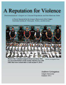 A Reputation for Violence Fractionalization’s Impact on Criminal Reputation and the Mexican State