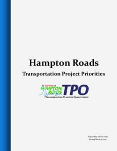    Hampton Roads   Transportation Project Priorities   