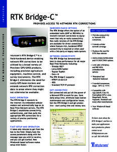 I N T U I C O M  RTK Bridge-C TM