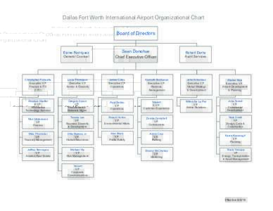 Dallas Fort Worth International Airport Organizational Chart Board of Directors Elaine Rodriguez General Counsel