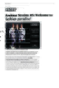 Fashion Session #5: Welcome to fashion paradise! | FACES MagazinStyle