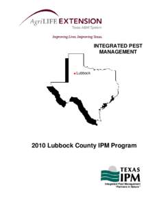 INTEGRATED PEST MANAGEMENT ■ Lubbock[removed]Lubbock County IPM Program