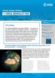 Issue 4 | SeptemberCMUG Highlights Summary of recent MPI-M scientific publication