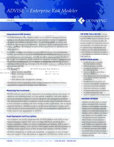 ®  ADVISE – Enterprise Risk Modeler juneComprehensive ERM Solution.