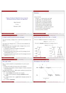 Summary  Design of Parallel and High-Performance Computing: Distributed-Memory Models and Algorithms  Lecture overview