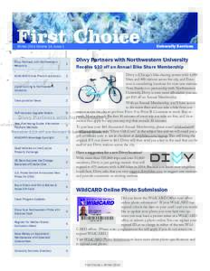 University Services  Winter 2014 Volume 14, Issue 1 Divvy Partners with Northwestern University