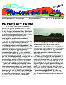 Montana Department of Transportation  Aeronautics Division Vol. 63, No. 9
