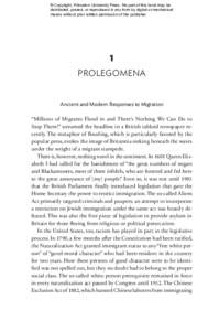 © Copyright, Princeton University Press. No part of this book may be distributed, posted, or reproduced in any form by digital or mechanical means without prior written permission of the publisher. 1 Prolegomena