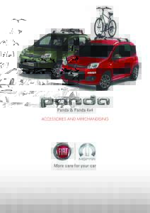 Panda & Panda 4x4 accessories and merchandising More care for your car  Personalisierung