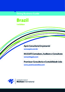 Doing Business Guide  Brazil 1st Edition  Apsis Consultoria Empresarial