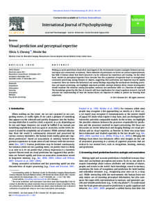 International Journal of Psychophysiology[removed]–163  Contents lists available at SciVerse ScienceDirect International Journal of Psychophysiology journal homepage: www.elsevier.com/locate/ijpsycho