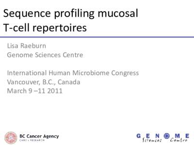 Sequence profiling mucosal T-cell repertoires
