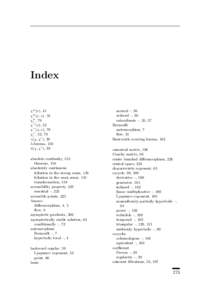 Index  χ+ (v), 41 χ+ (x, v), 78 χ+ i , 79