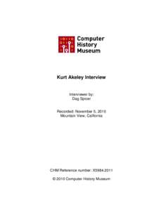 Kurt Akeley Interview; 
