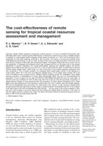 Journal of Environmental Management[removed], 157–166 Article No. jema[removed], available online at http://www.idealibrary.com on The cost-effectiveness of remote sensing for tropical coastal resources assessment an