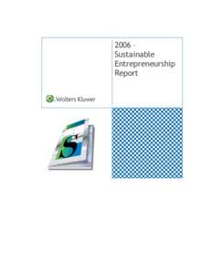 2006 – Sustainable Entrepreneurship Report  2006 – Sustainable Entrepreneurship Report