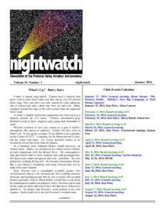 January[removed]nightwatch Volume 34 Number 1