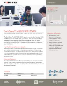 FortiGate/FortiWiFi 30E-3G4G Data Sheet