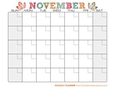 HOLIDAY PLANNER from ClutterInterrupted.com   