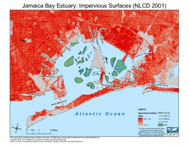 Jamaica Bay Estuary: Impervious Surfaces (NLCDN LB A