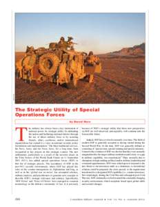 DND photo  The Strategic Utility of Special Operations Forces  T