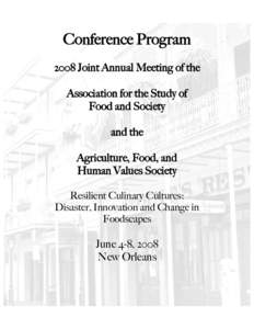 New Orleans / Polders / Omni Royal Orleans / Southern Food and Beverage Museum / French Quarter / Dillard University / Foodways