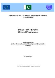 TRADE RELATED TECHNICAL ASSISTANCE (TRTA II) PROGRAMME INCEPTION REPORT (Overall Programme)