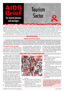 AIDS Brief - Tourism Sector