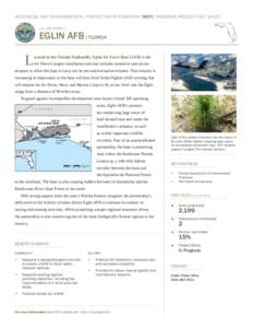 READINESS AND ENVIRONMENTAL PROTECTION INTEGRATION [REPI] PROGRAM PROJECT FACT SHEET U.S. AIR FORCE : EGLIN AFB : FLORIDA  L